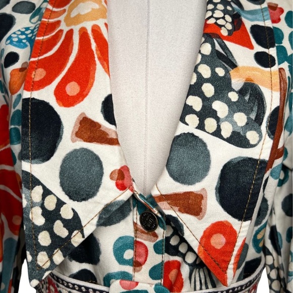 NWOT FARM Rio Button Down Dress Balloon Sleeve Adjustable Belt (XS) - Picture 12 of 14